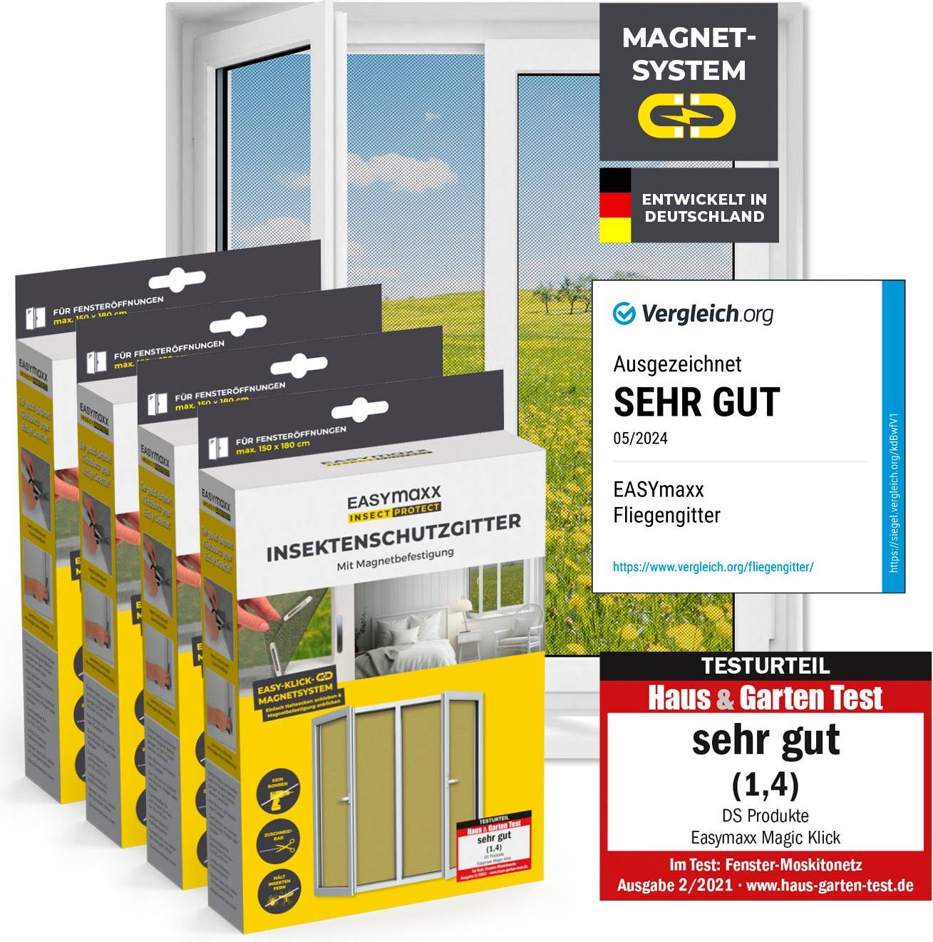 Insect Protect Magnet Insect Set 150 x 180 cm