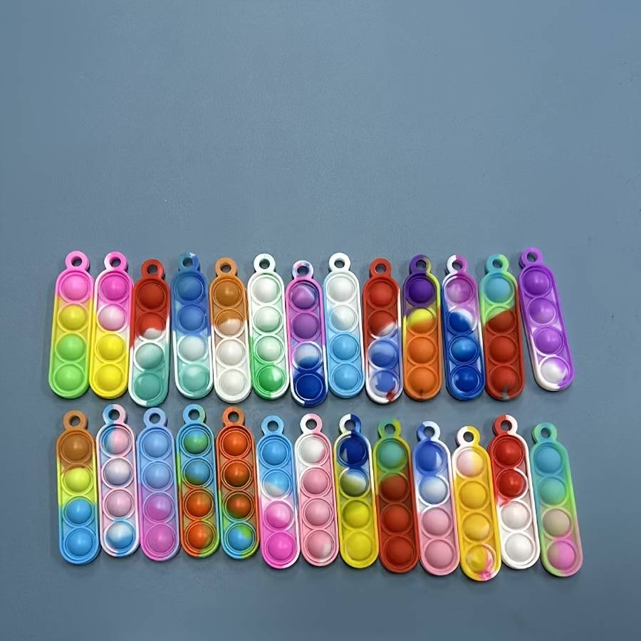 Temu 24pcs Bulk Pop Keychains With Chain