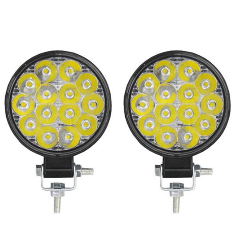 2Pcs 3.4 Inch Universal Car Round LED Light