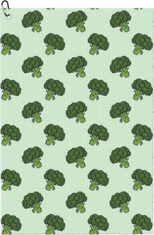 WHIBOS Broccoli Bunch Head Pattern Golf Towel
