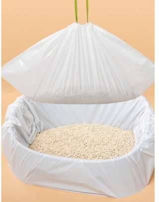 Shein Large Capacity Drawstring Cat Litter Bag