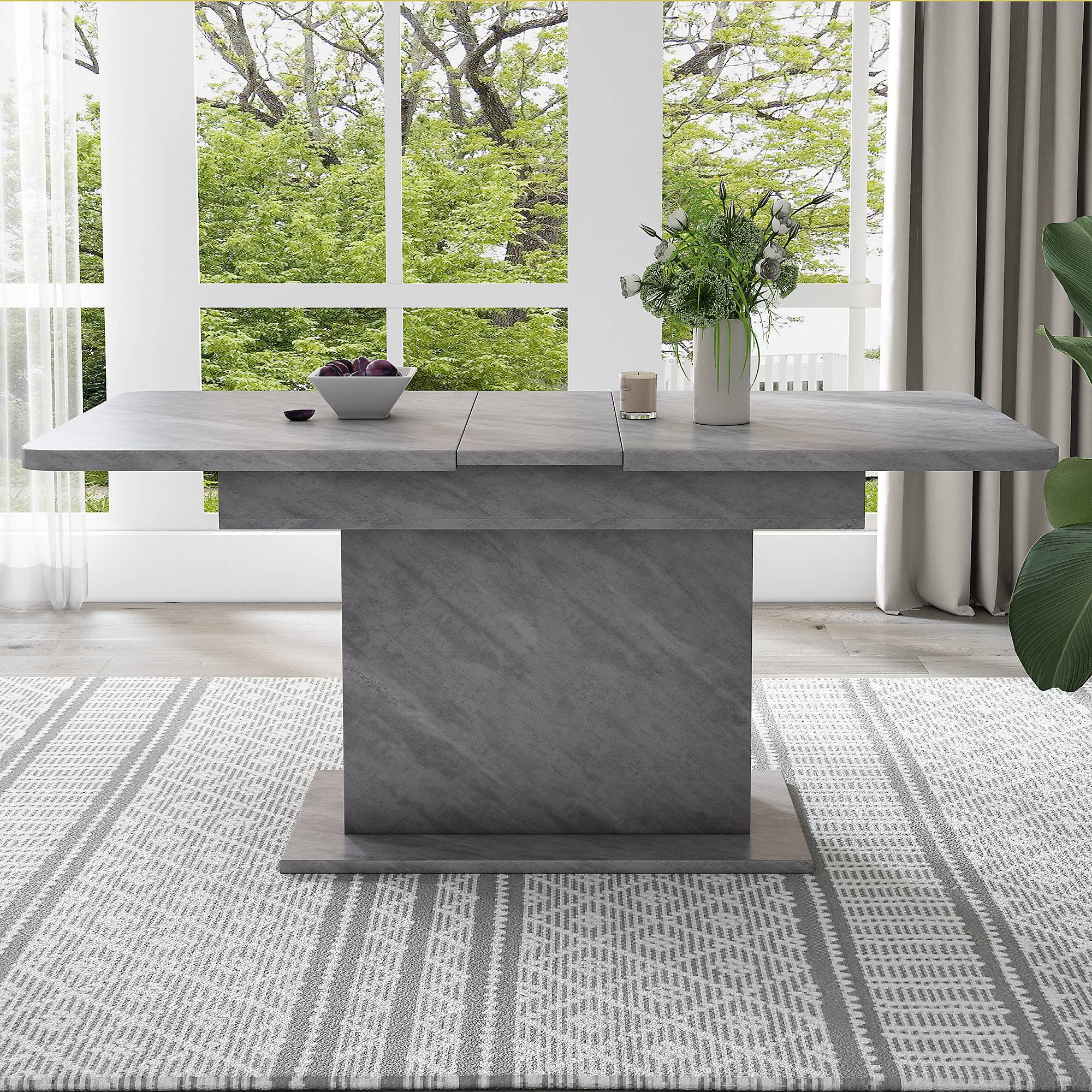 BTM Extendable Rectangular Dining Table