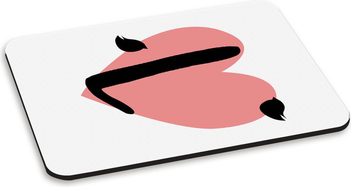 Pc computer Gift Base L Heart Alphabet Pc Computer Mouse Mat Pad