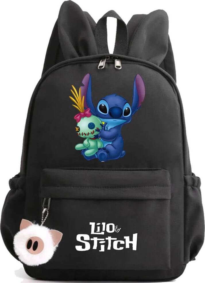 SRJ STAR Cartoon Pattern Rabbit Ears Backpack - Student
