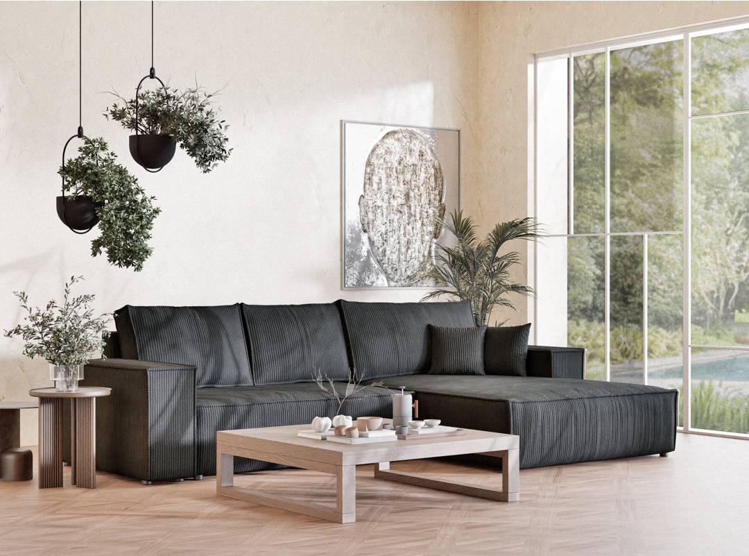 Ebern Designs Corner With Sleeping Function Sofa