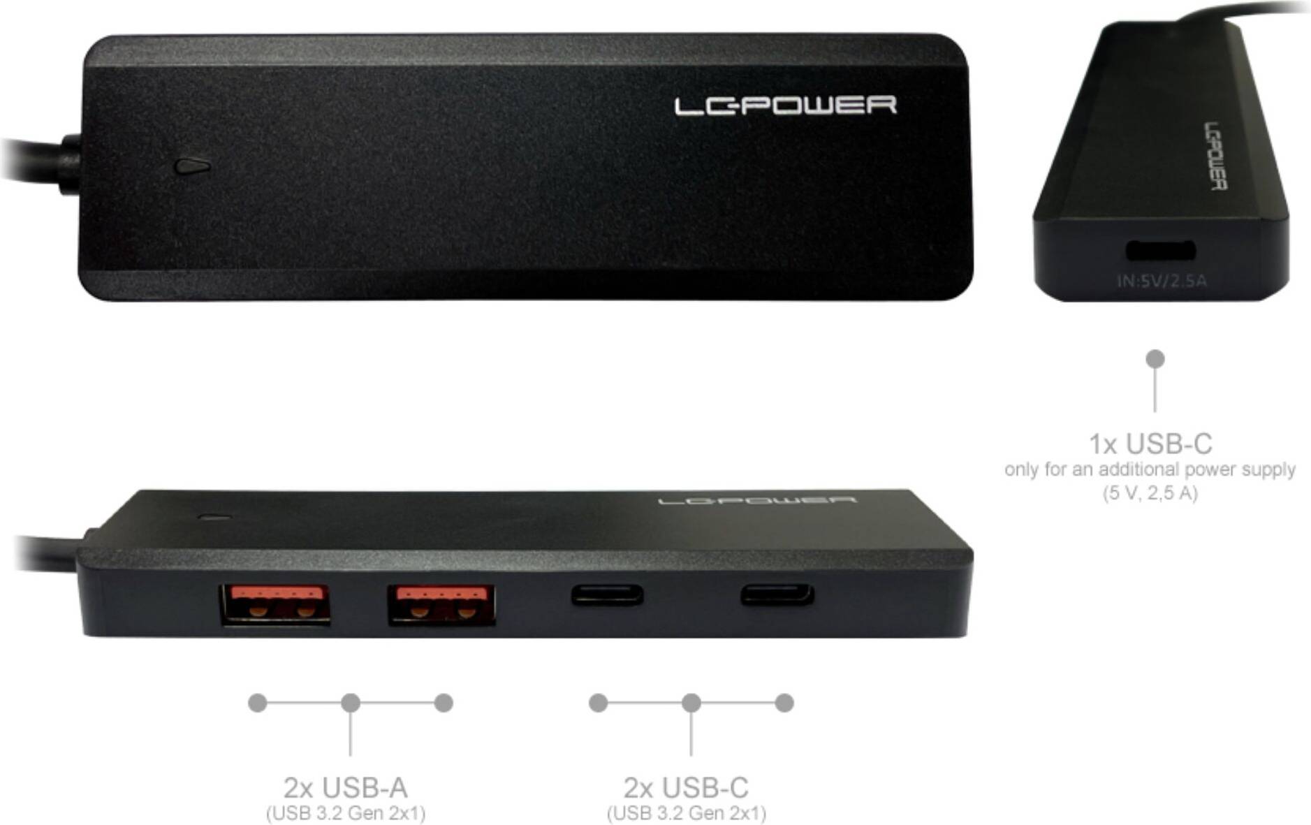 LC-Power Interface Hub USB 3.2 Gen 2