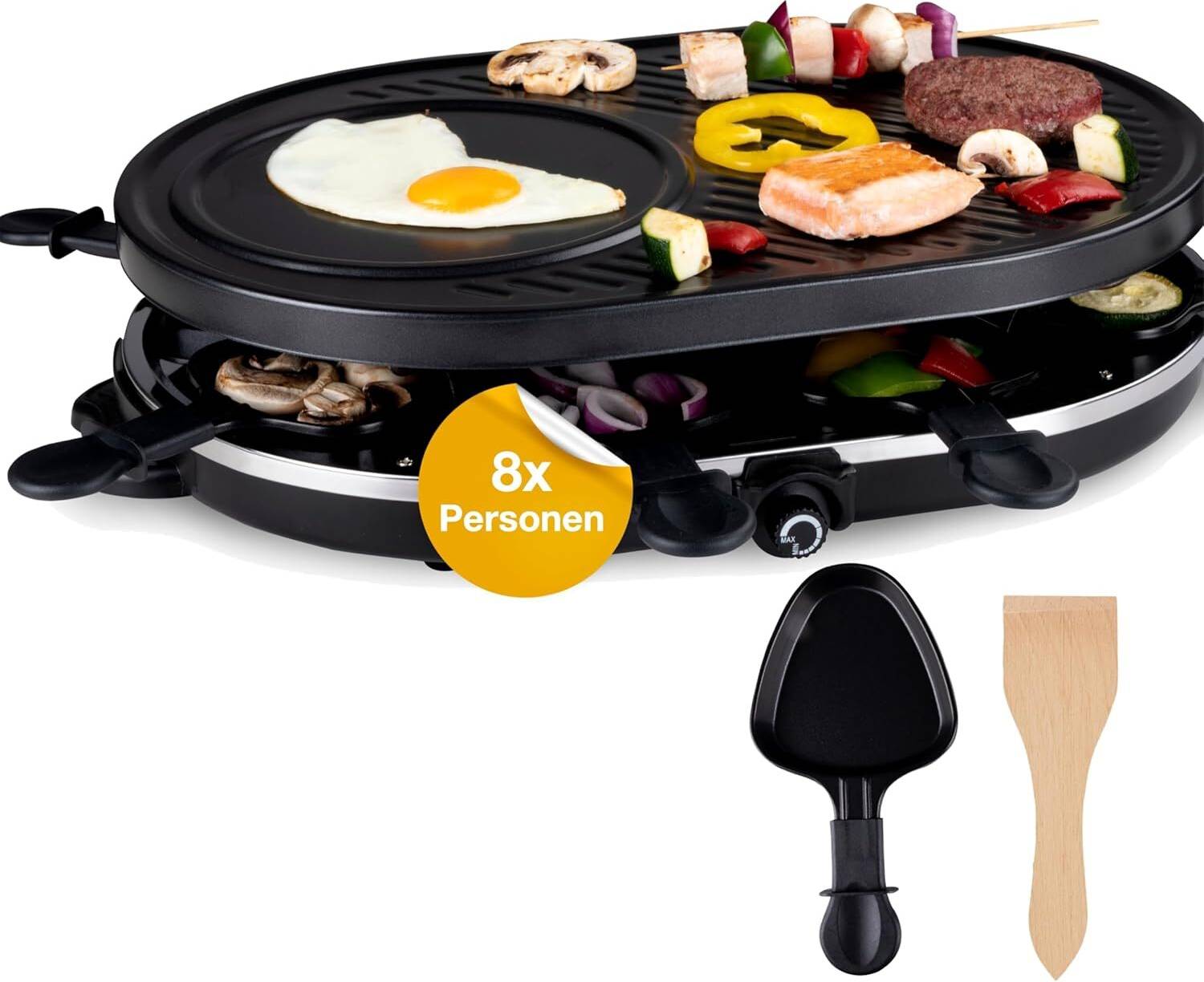 Raclette grill Set 8 Persone Raclette Grill Ovale