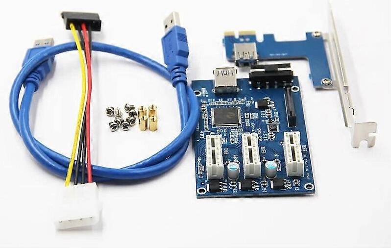 Usb 3 pci express PCI Express PCI E 1X Slot Riser Card Adapter