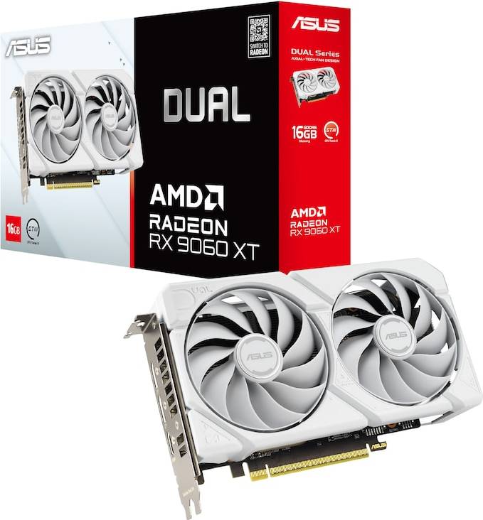 ASUS Radeon RX9060XT-16G White 16GB Dual White