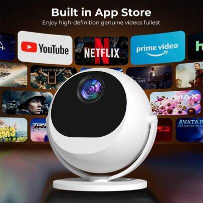 Mini projector Shein 360 Android 11 Mini Beamer Projector