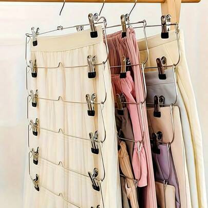 Shein Multi-Layer Hanger Skirt With 12 Clips Clothes Rack