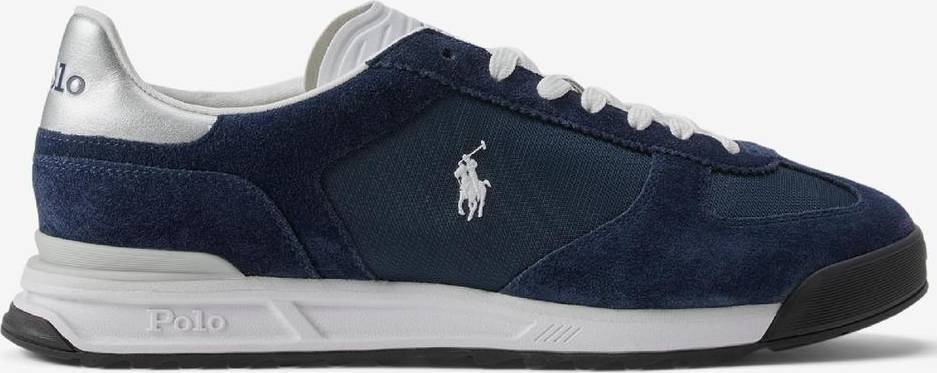 Polo Ralph Lauren Varick Suede Ripstop Trainers - Navy Blue