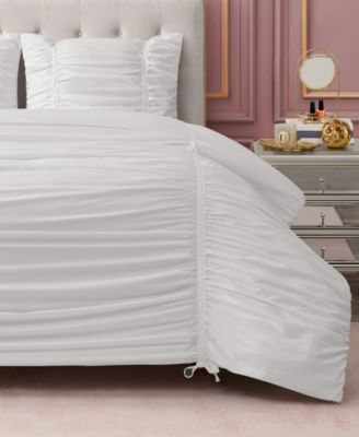 Juicy couture comforter set Juicy Couture Ribbon Ruched Comforter Set Marshmallow
