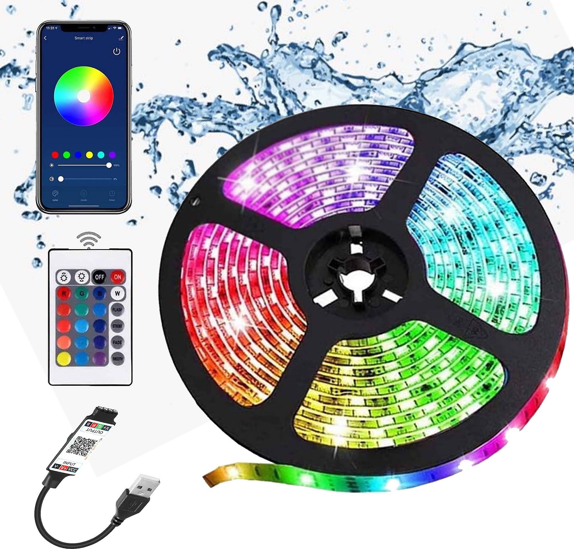 Led lights 3M Waterproof Smart RGB LED Lights Light Strip