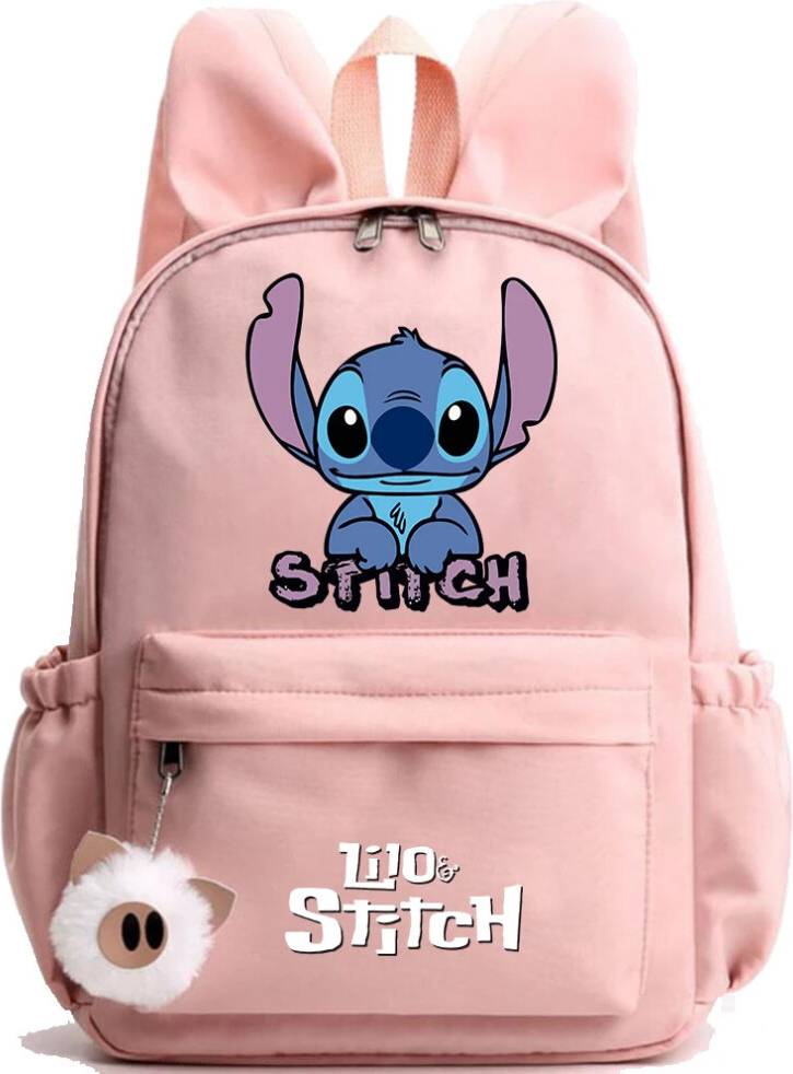 SRJ STAR Cartoon Pattern Rabbit Ears Backpack - Student