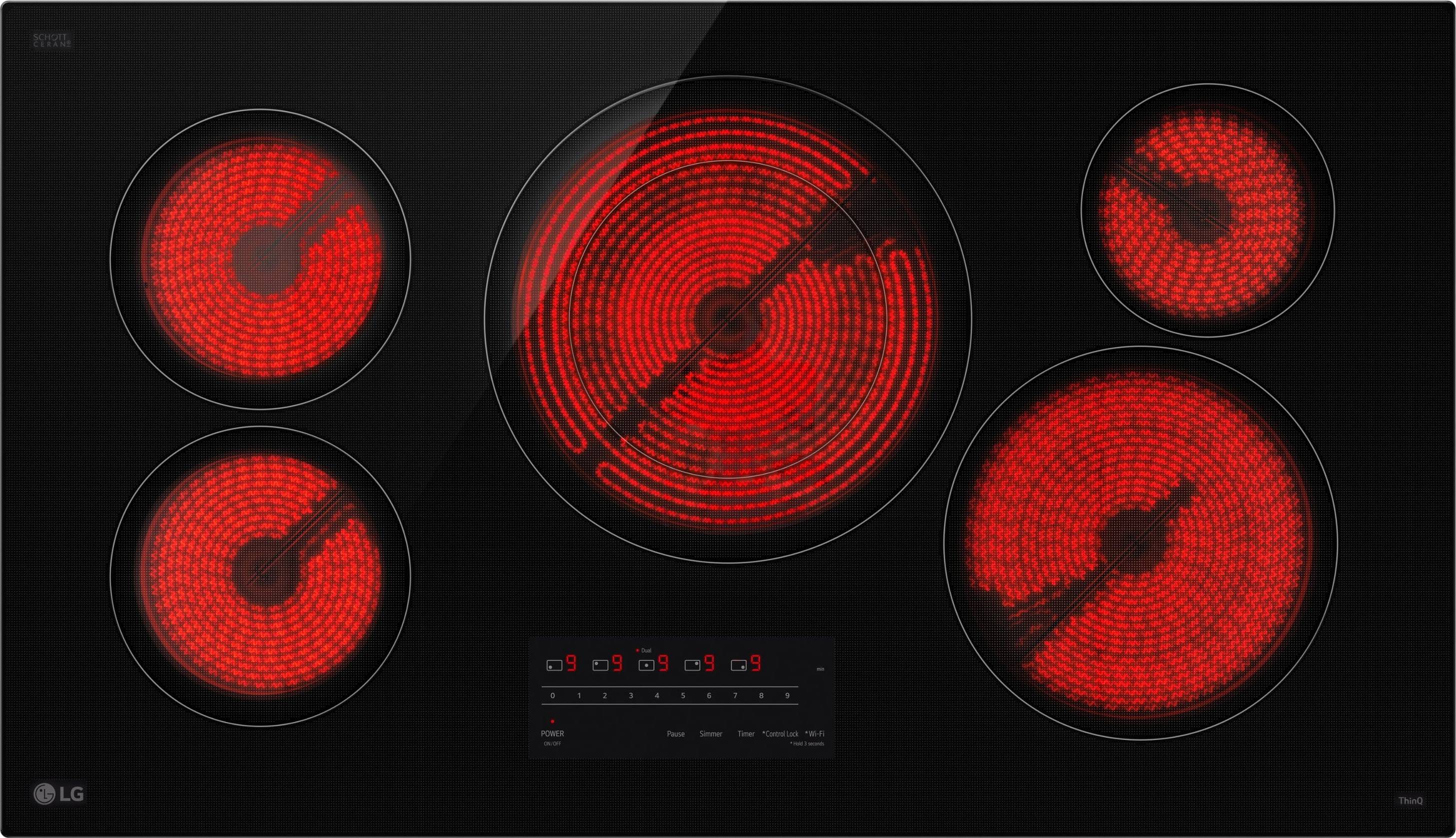 LG 36 Built-In Electric Smart Cooktop