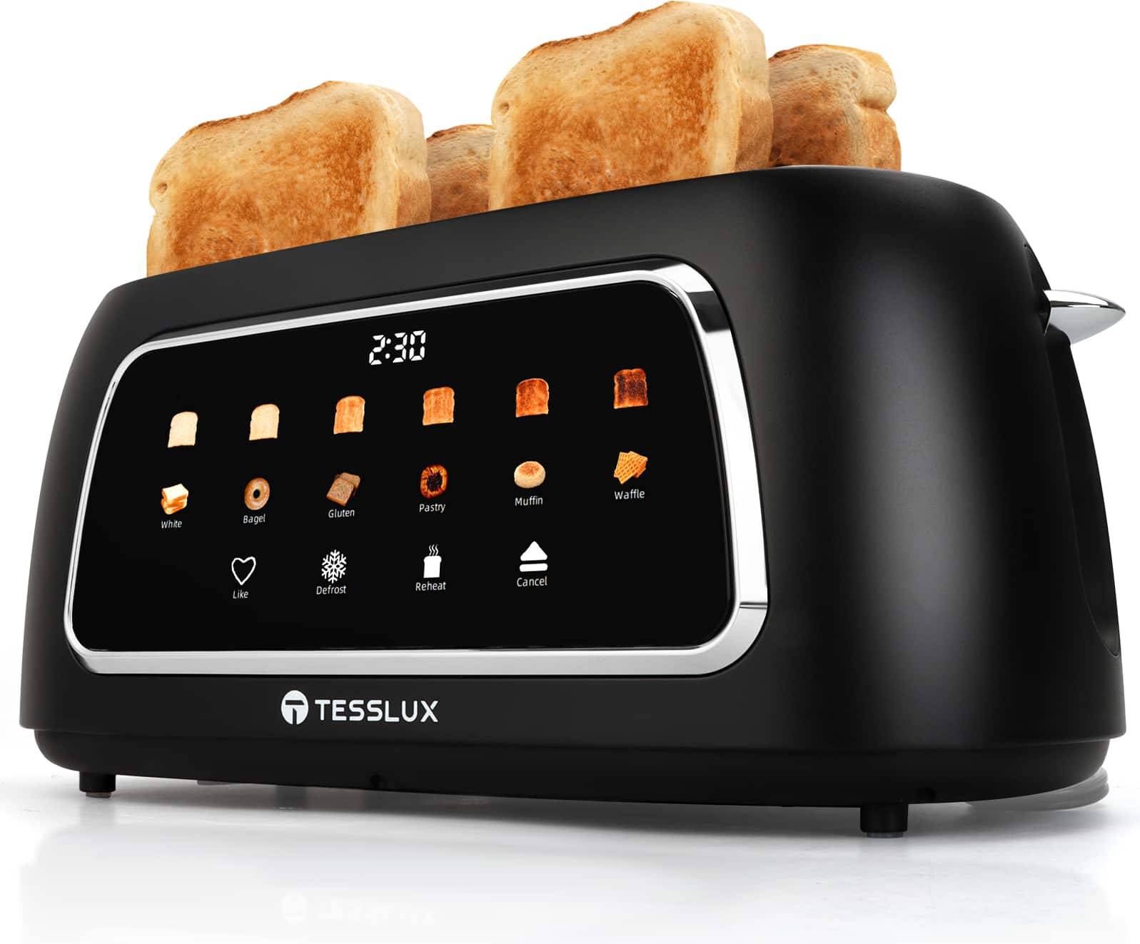 4 slice toaster Tesslux 4 Slice Toaster Touch Screen Control