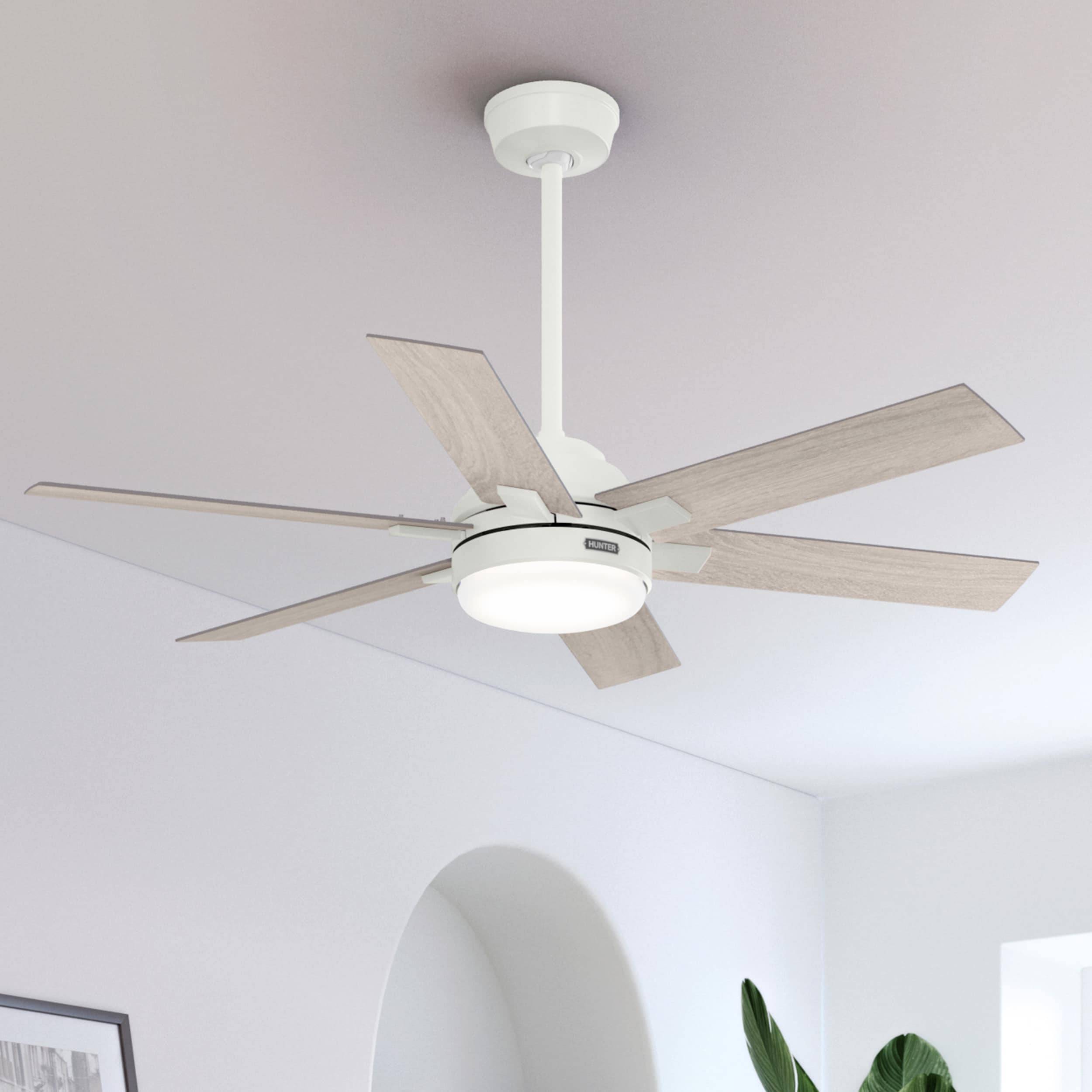 Hunter ceiling fan blades Hunter Georgetown 52-in Integrated LED Ceiling Fan