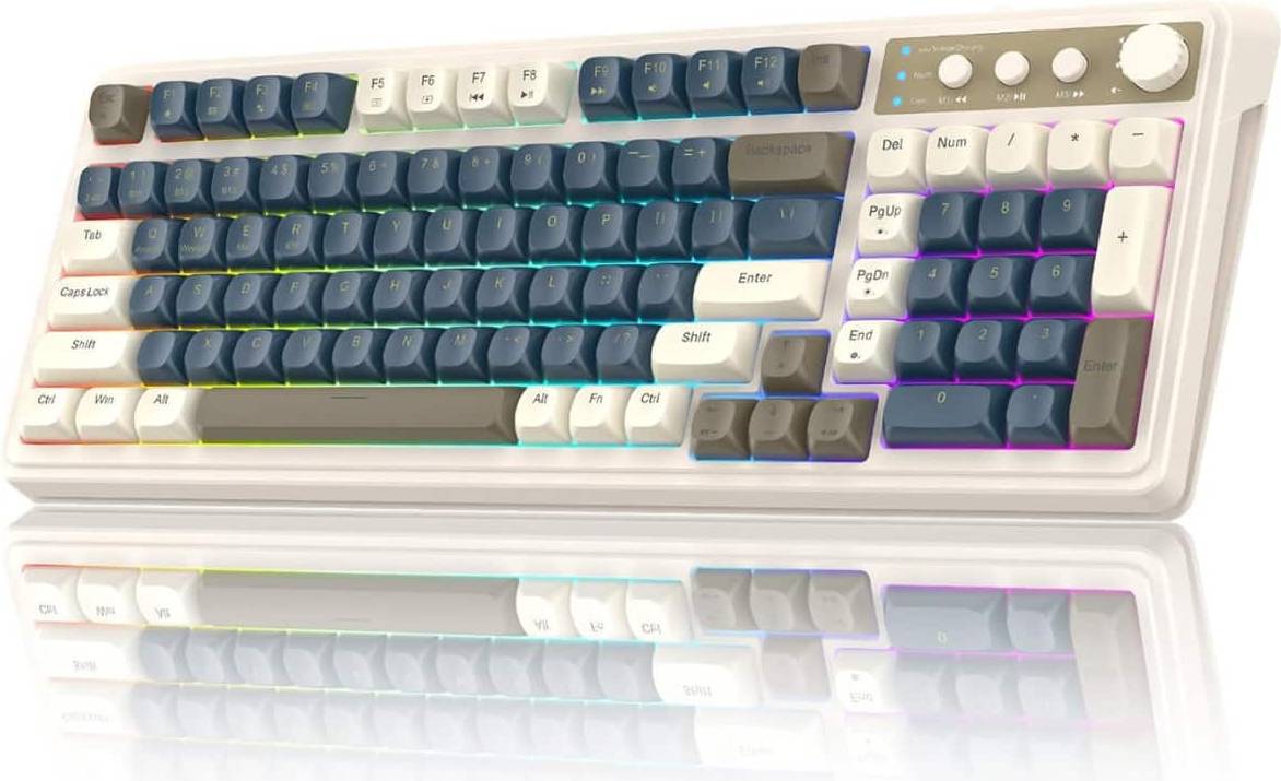 99-Key Wireless Keyboard Blue
