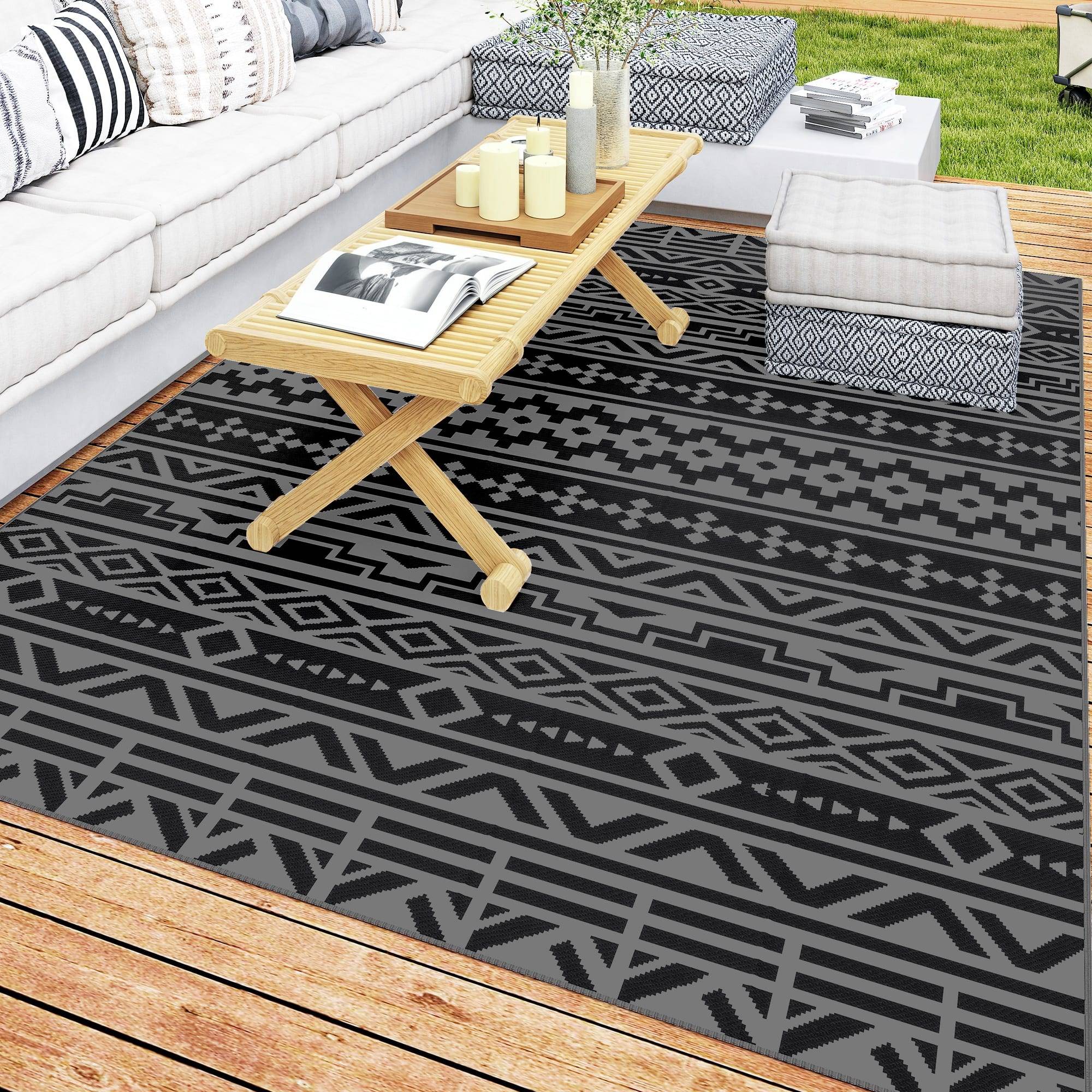OutSunny Outdoor Rug 6' x 9' Waterproof Large Mat