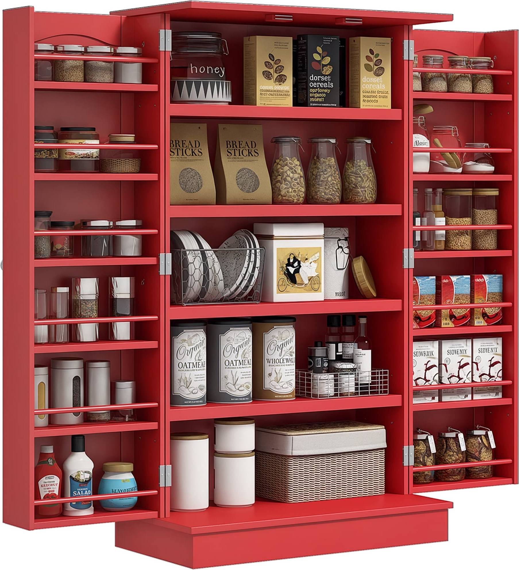 Kitchen pantry Homcom 41In Freestanding Kitchen Pantry Storage Cabinet