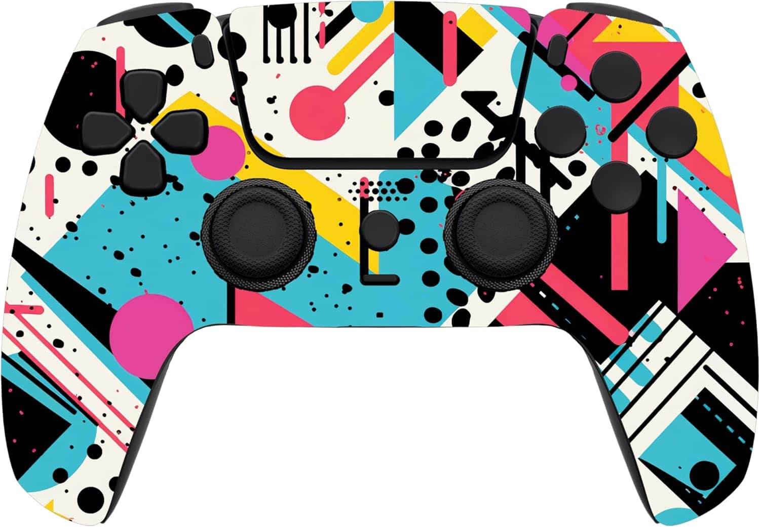 Custom ps5 controller Custom Wireless Controller PS5 Retro Abstract