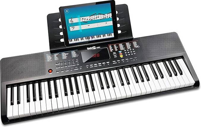 Rockjam 61-Key Compact Keyboard with Sheet