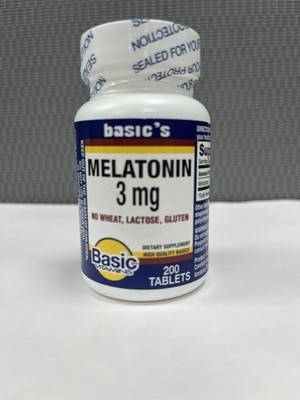 Melatonin 3mg Basic Basic's Melatonin 3mg 200 Tablets