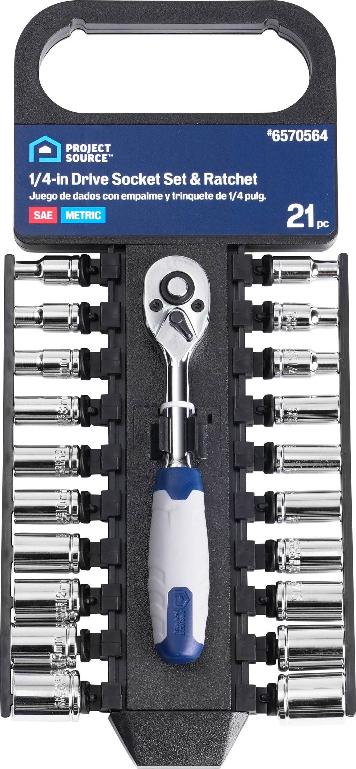 Mechanics tool set Project Source 21-Piece Standard Mechanics Set Tool Kit