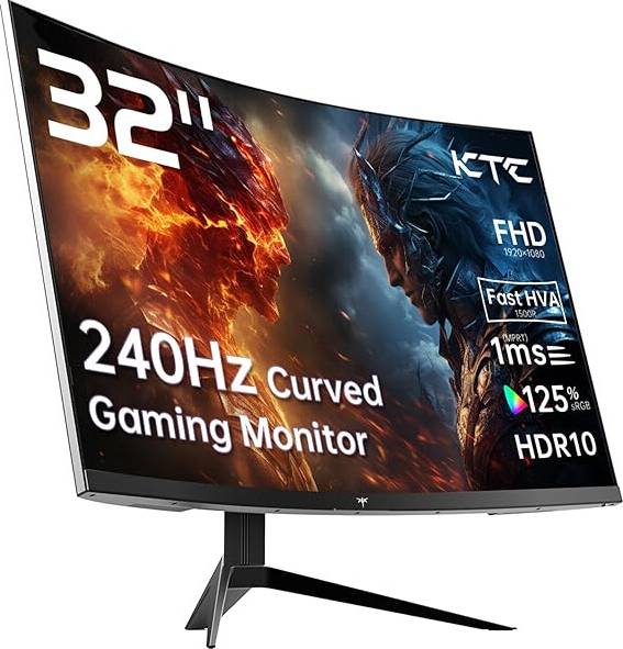 KTC 32 Inch 240Hz Curved Gaming Monitor HDR10