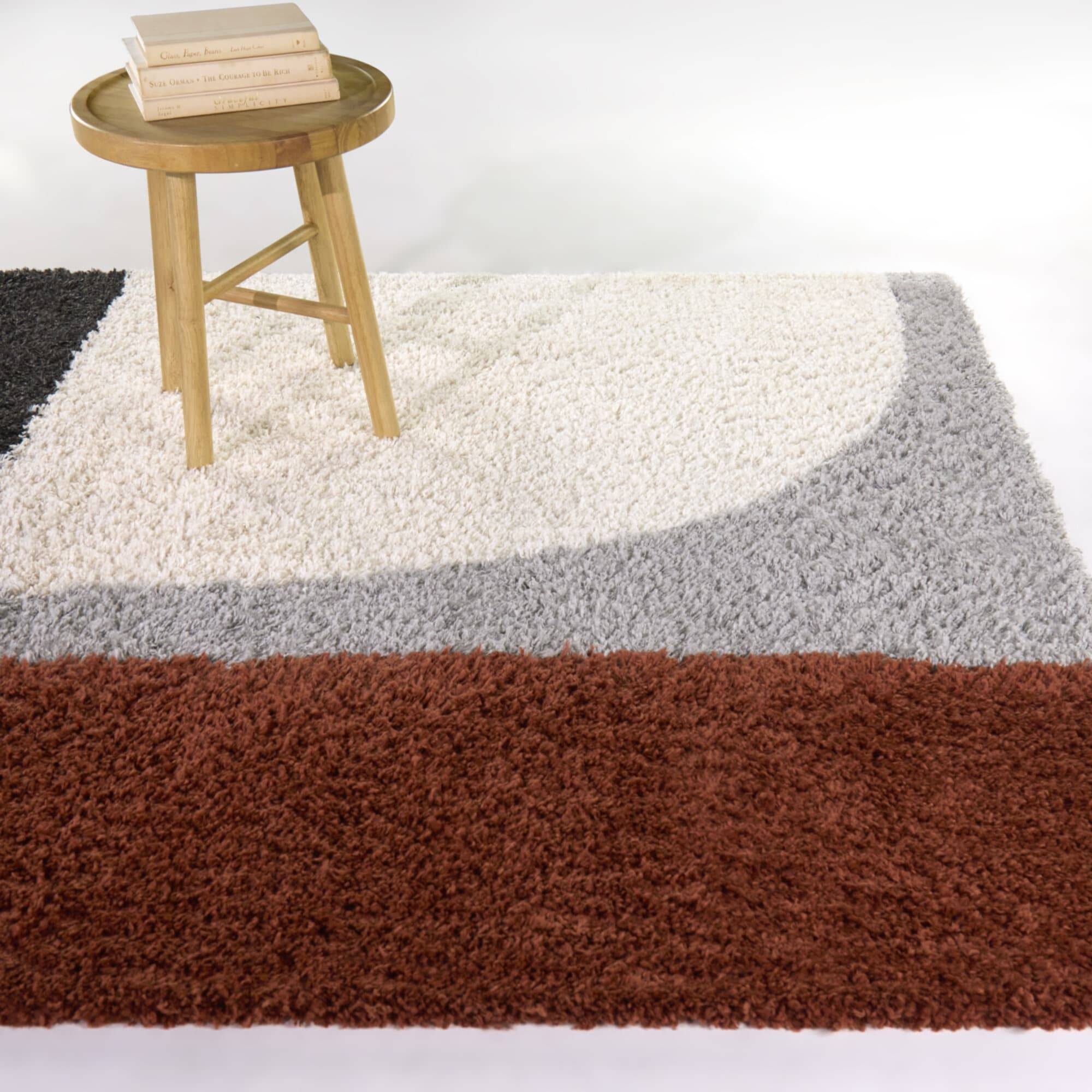 Balta Rugs Thorin Geometric Abstract Shag Area Rug 5'3" x 7'