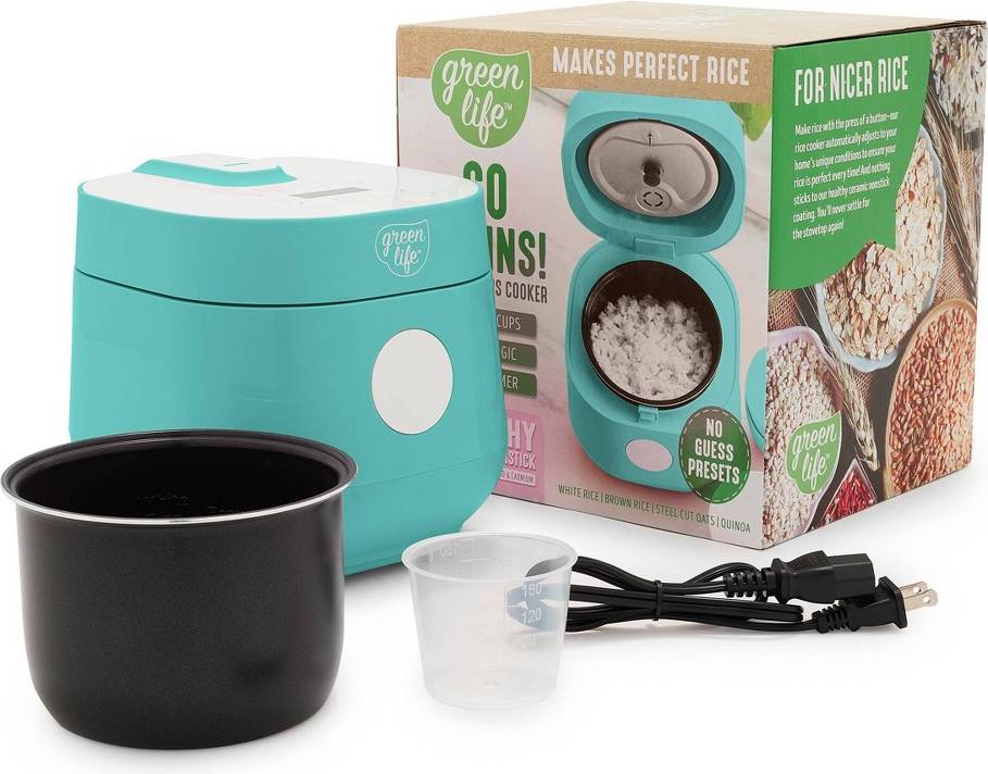 4 Cup Rice Grains Cooker Turquoise