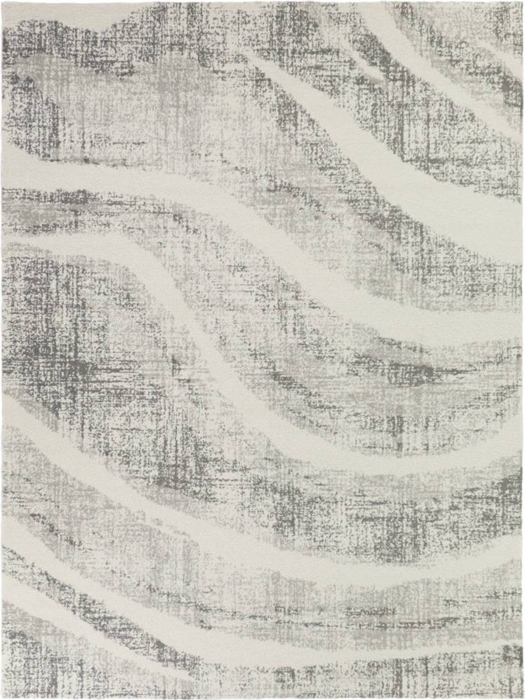 Balta Rugs Balthe Abstract Area Rug 5'3" x 7' Cream Gray 63x"