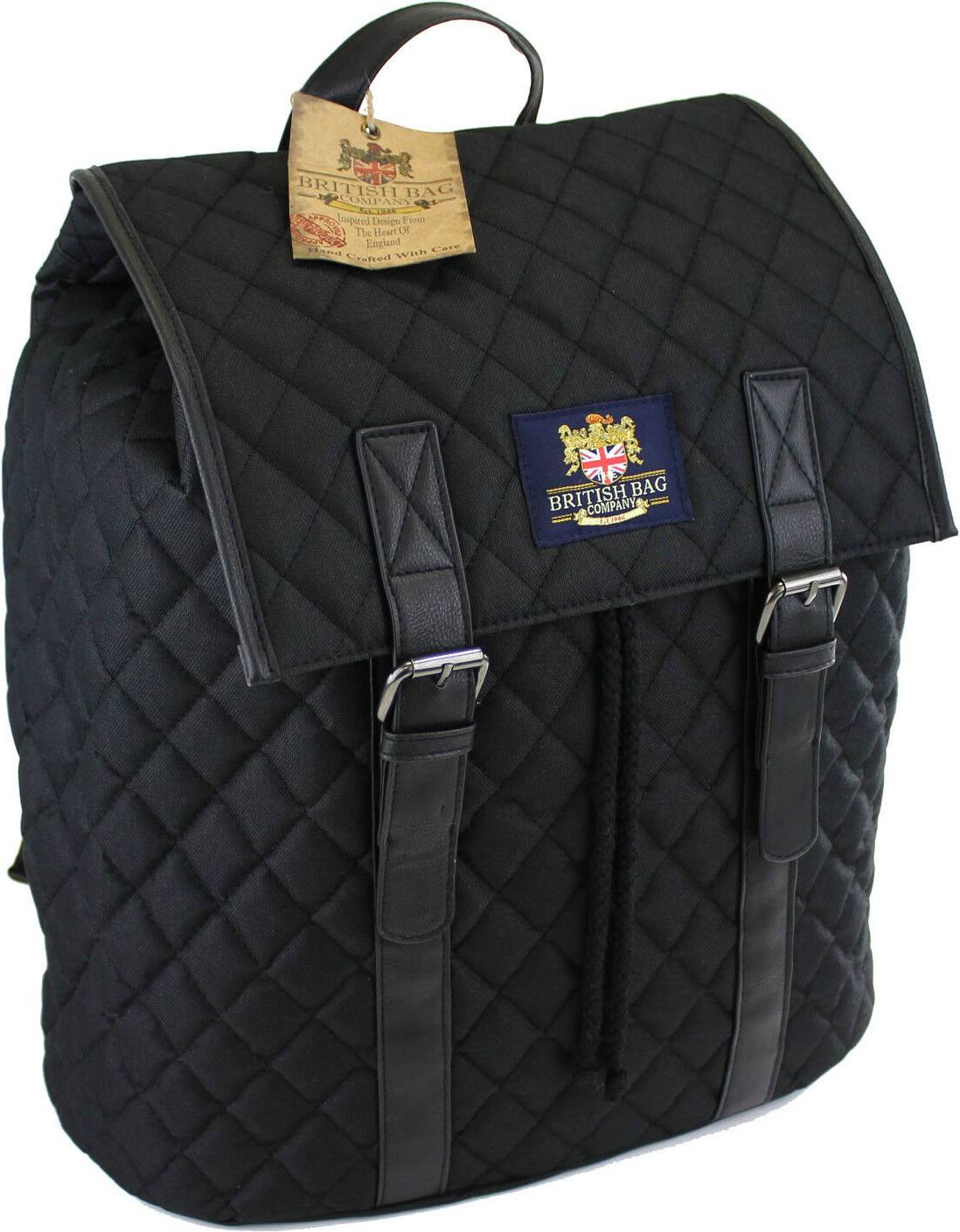 B&Q Quilted Back Pack Rucksack Mens - Student Gift