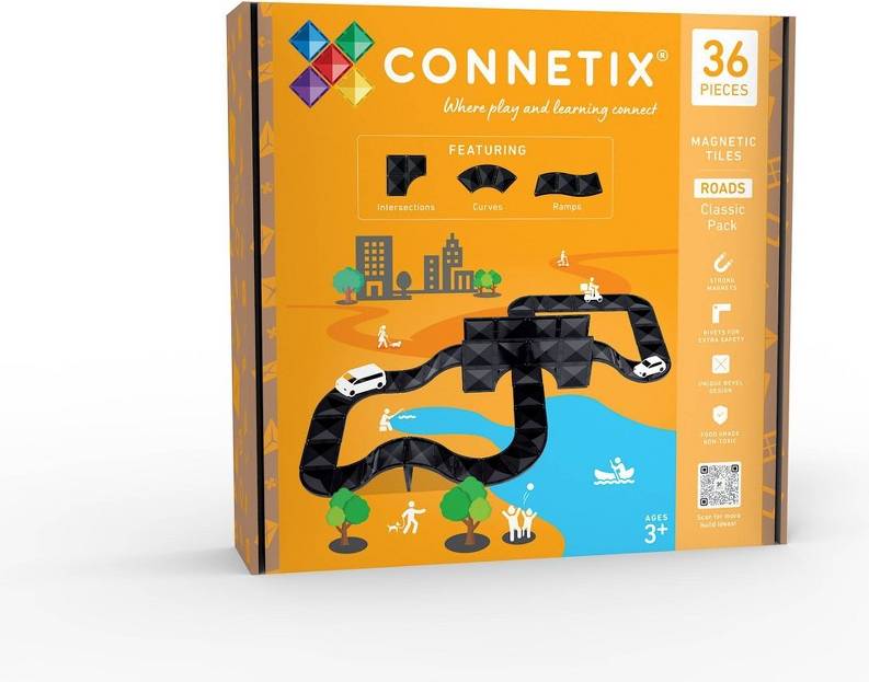 Magnetic tiles CONNETIX Magnetic Tiles Roads Classic Pack 36pc