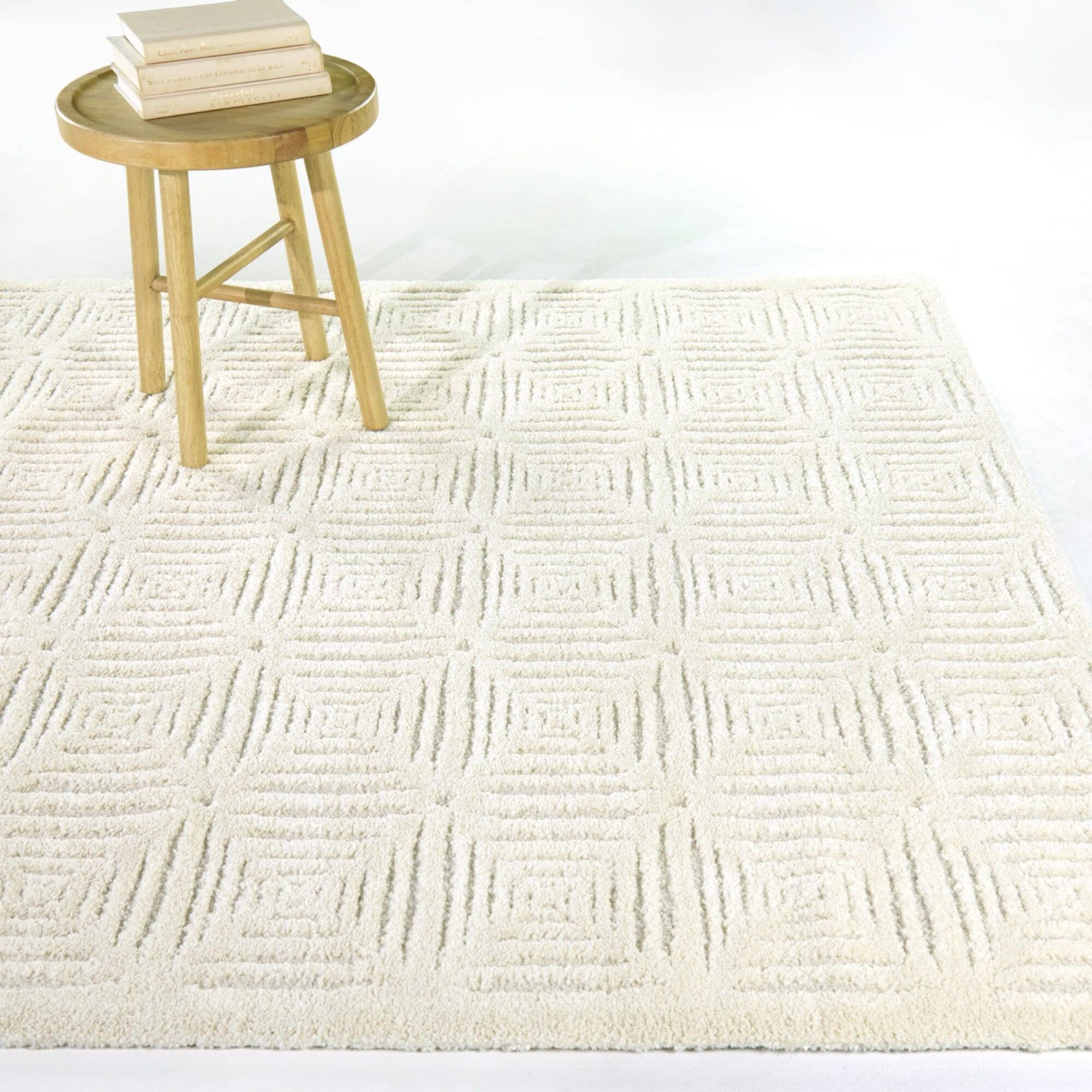 Balta Rugs Bolsena Geometric Carved Pattern Area Rug 7'10" x 10'