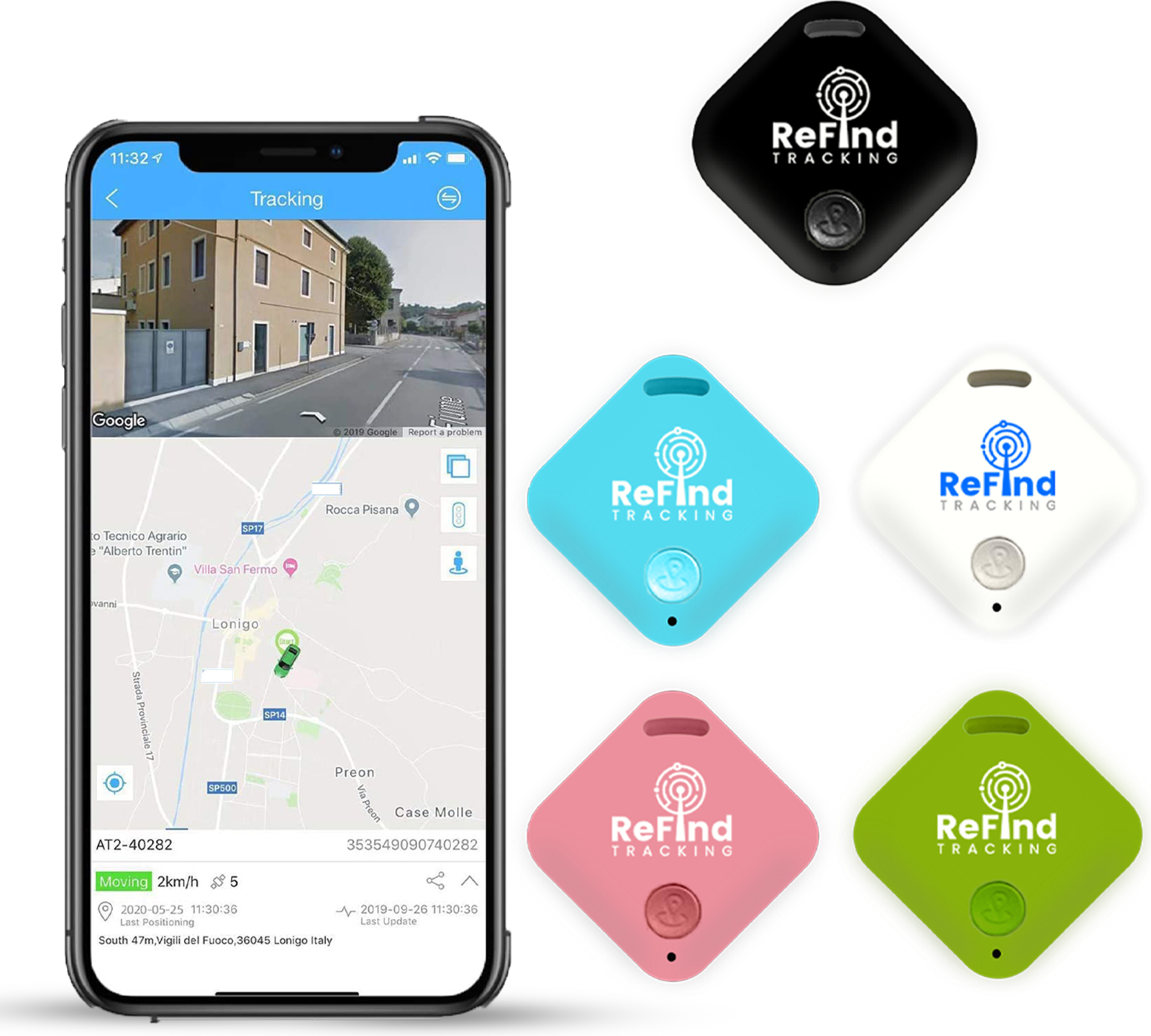 Black ReFind R4 Smart Tracker