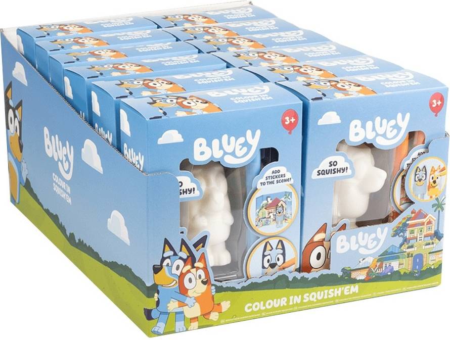 Bluey Colour In Squish-em Assorted Design