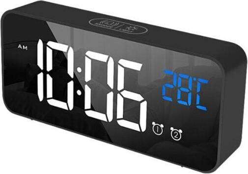 Geni-Store LED Music Alarm Clock Voice Control