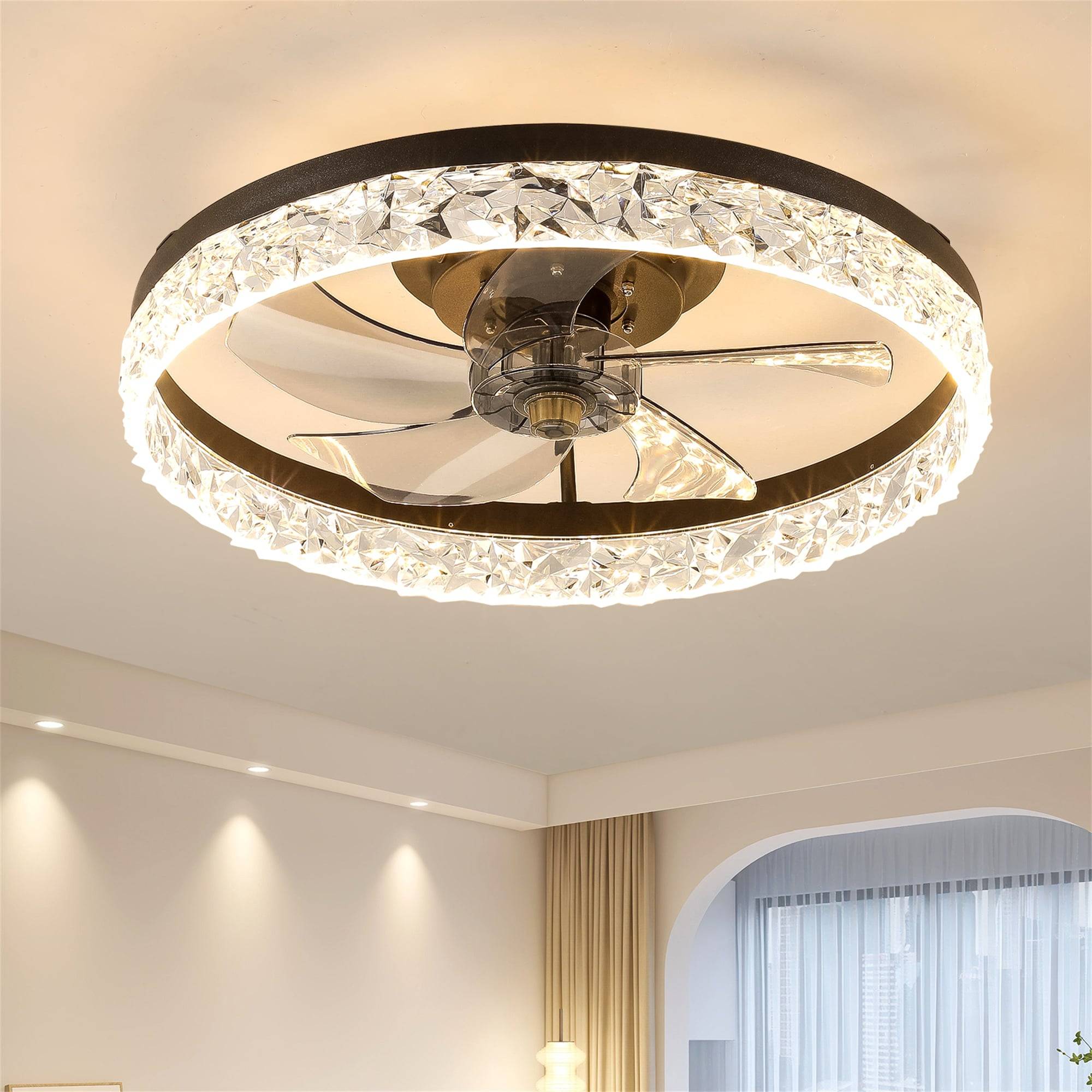 Modern ceiling fans Baboom Modern Ceiling Fan Dimmable LED Light