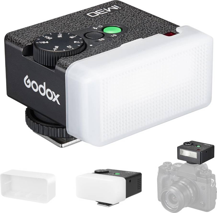 Godox iM30 Mini Flash with Diffuser