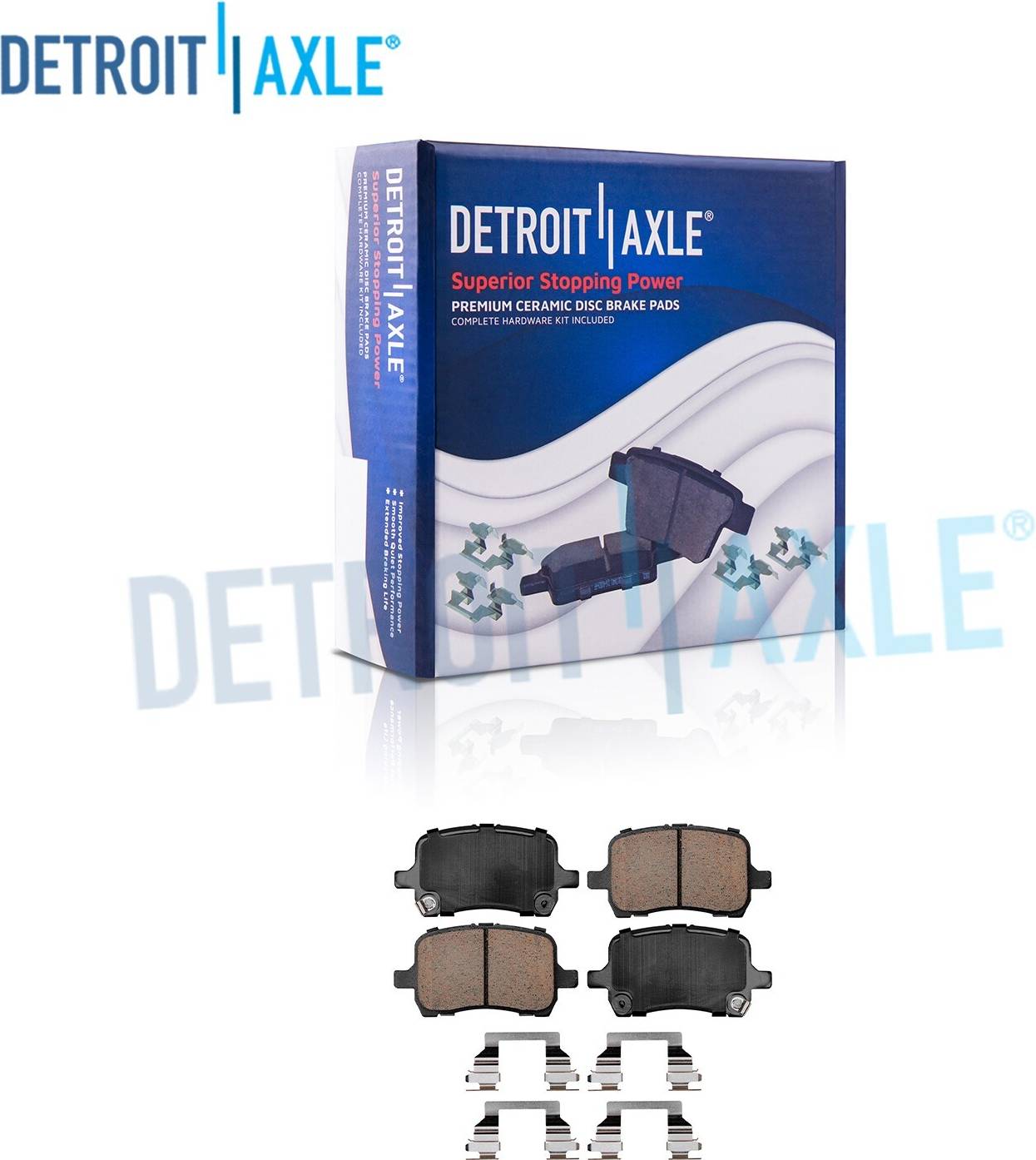 Front Ceramic Brake Pads With Hardware