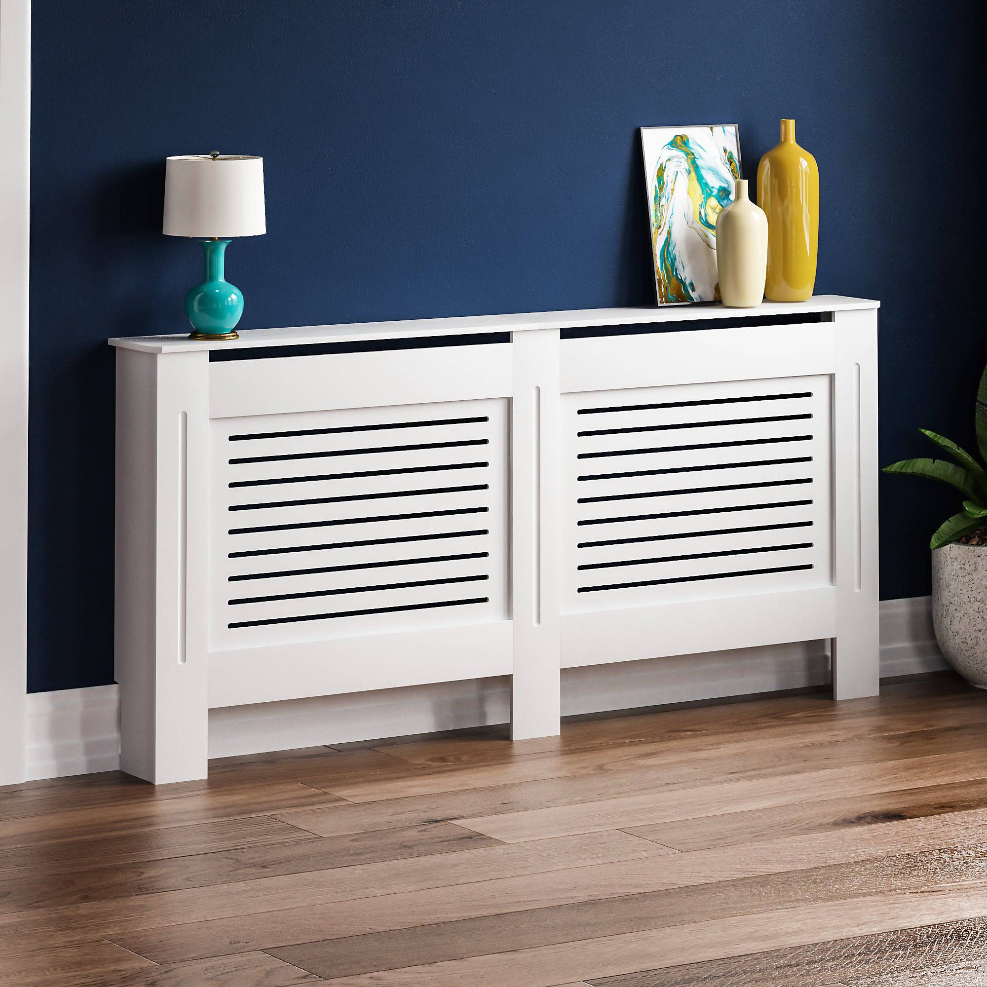 Vida Designs Milton Extra Large White MDF Radiator Cover