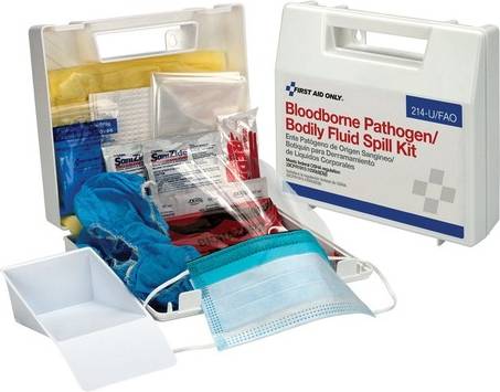 Bloodborne First Aid Only Bloodborne Pathogen Bodily Fluid Spill Kit