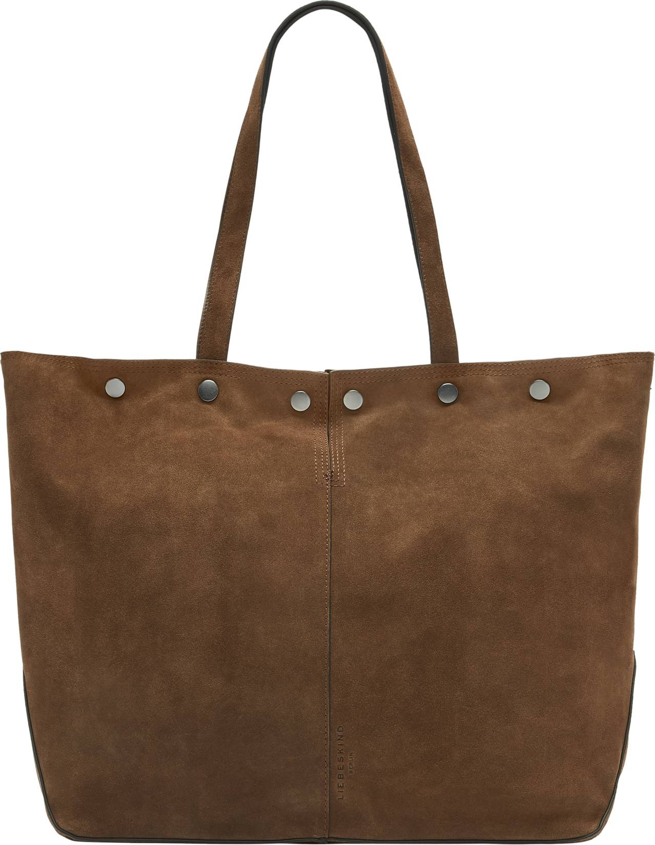 Shopper In Leerlook Rive - Middenbruin