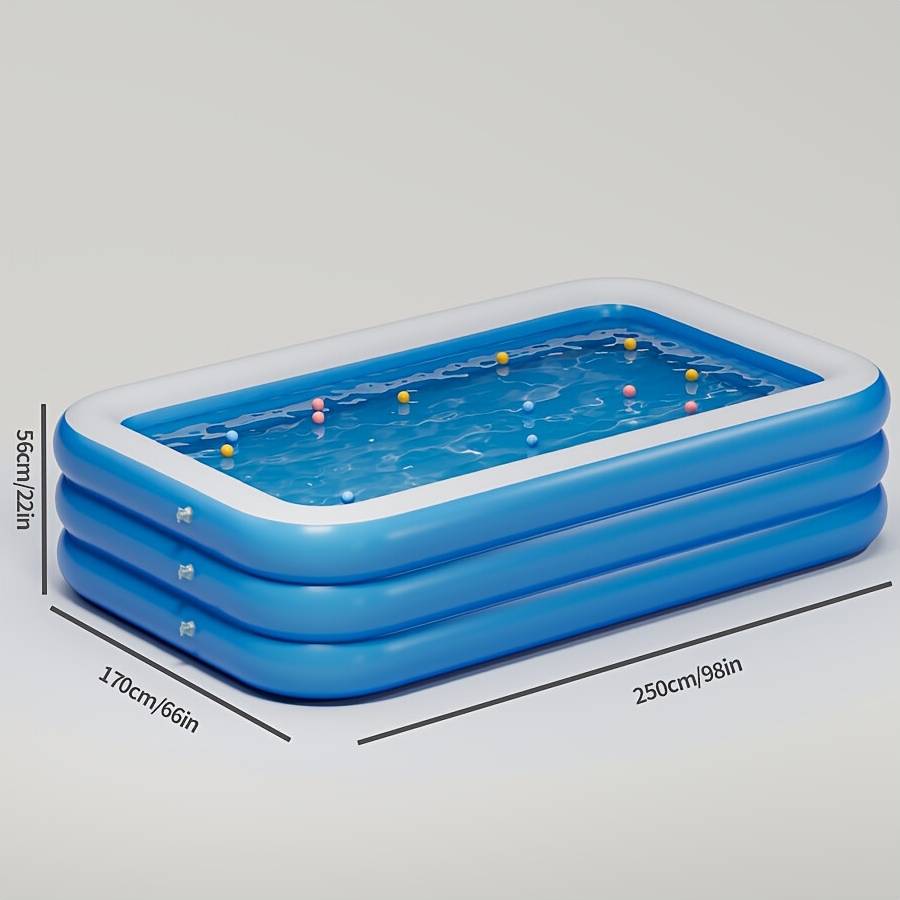 MDSRJONE Inflatable Swimming Pool 2.6 Meters