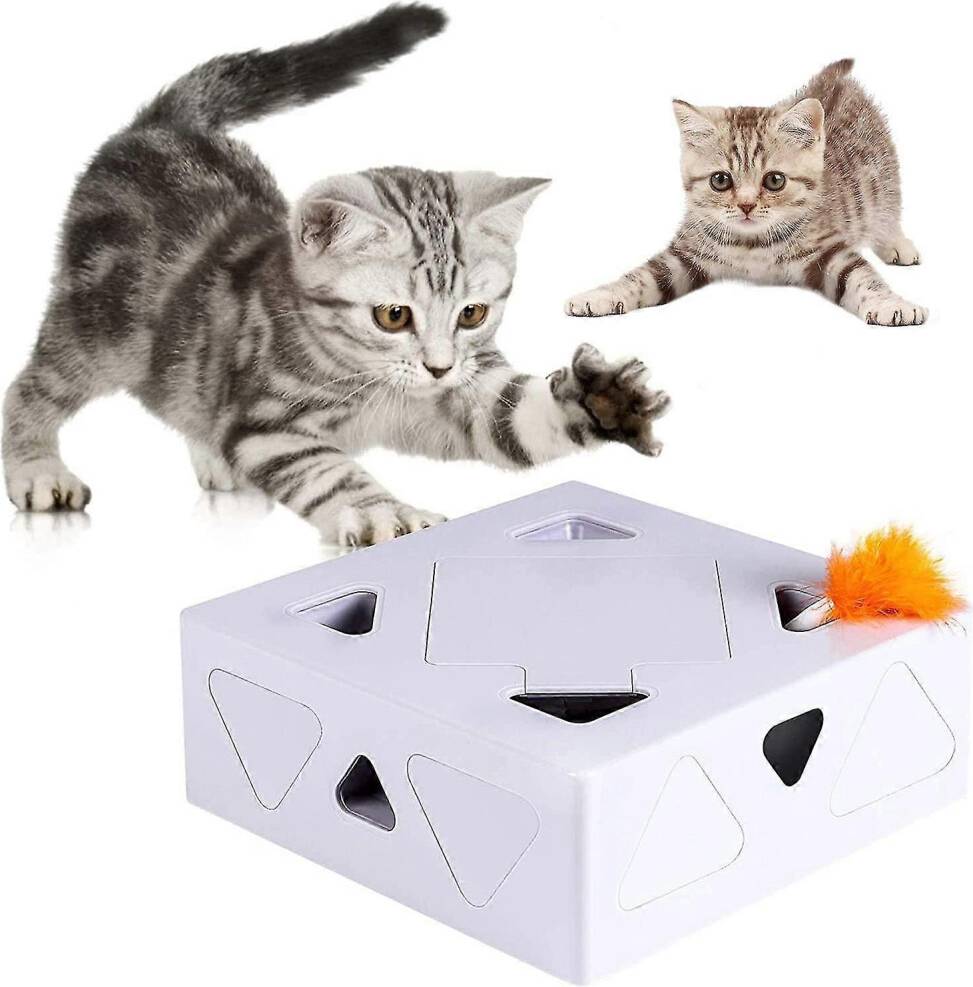 Smart Interactive Cat Toy With Rotating Feather
