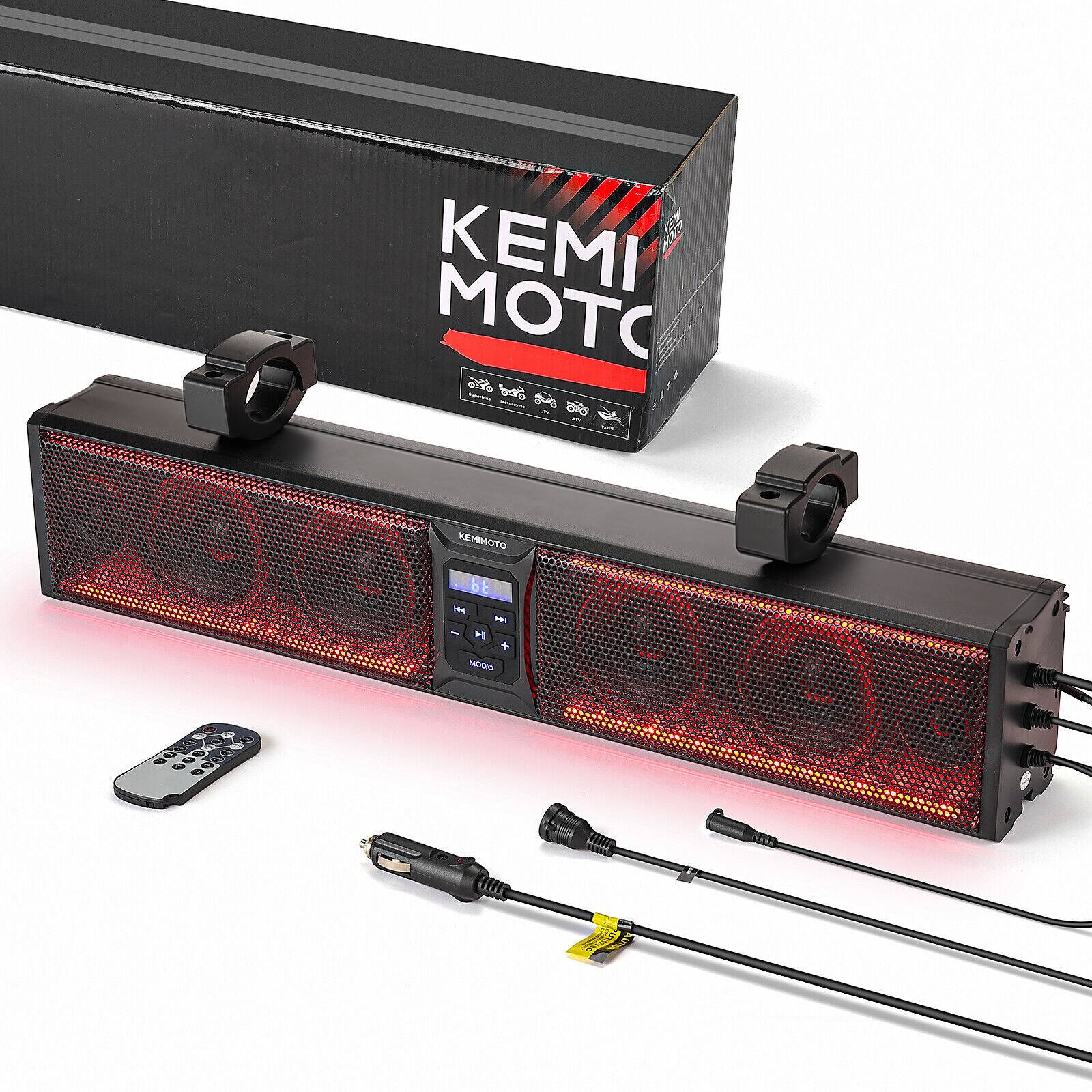 Car speaker system Kemimoto 26 Inch Rgb Bluetooth Speaker System