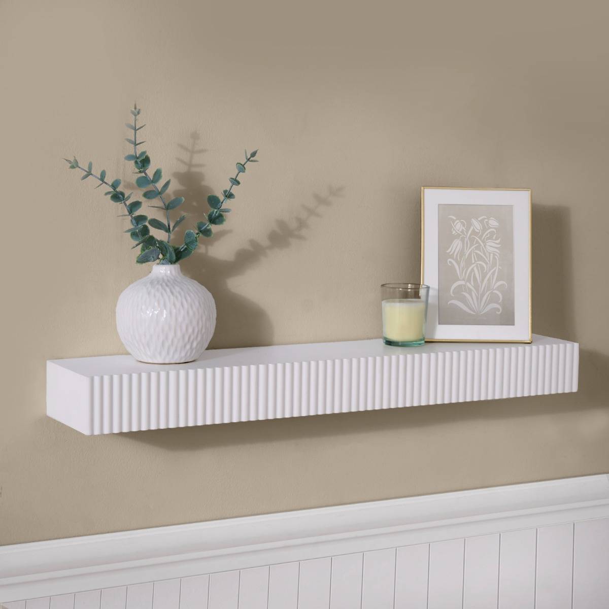 Ribbed Rectangle Shelf