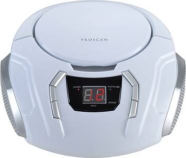 Proscan CD Radio Boom Box PRCD261WHTE